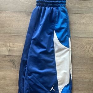Jordan Men's Athletic Shorts in Blue and White